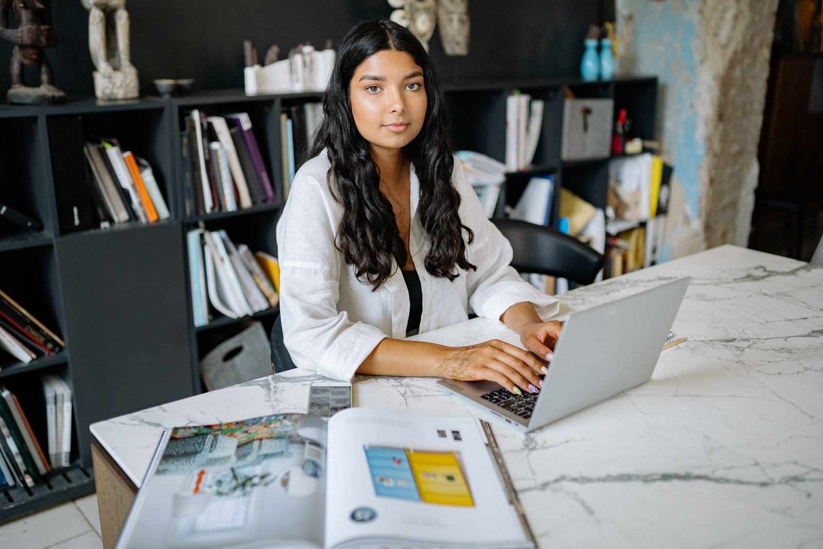Professional reviewing opportunities on a laptop